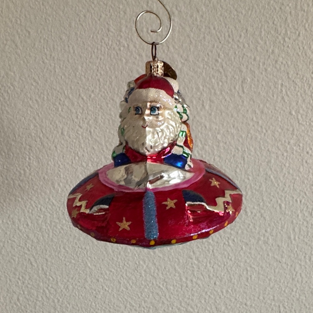 Christopher Radko Santa Claus UFO Ornament